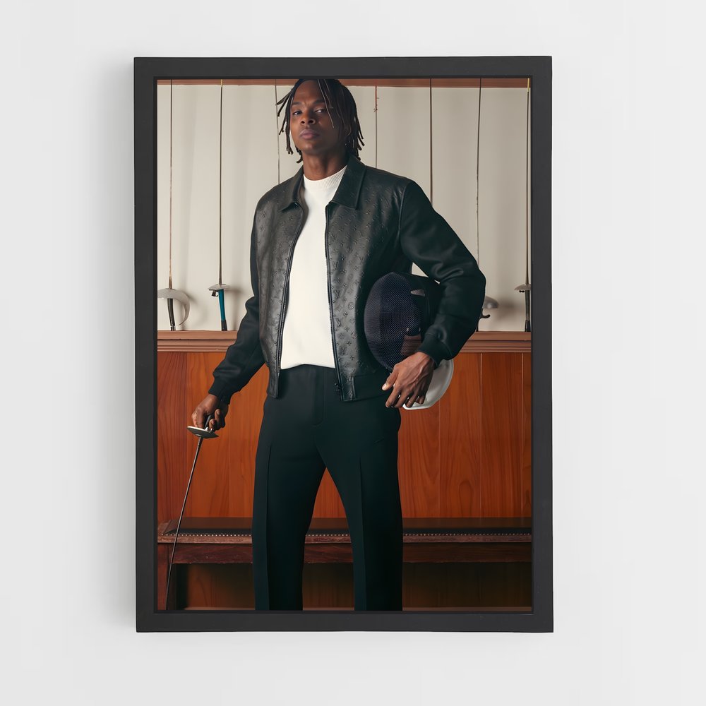 Poster Enzo lefort – affiche Escrime (vue 2)